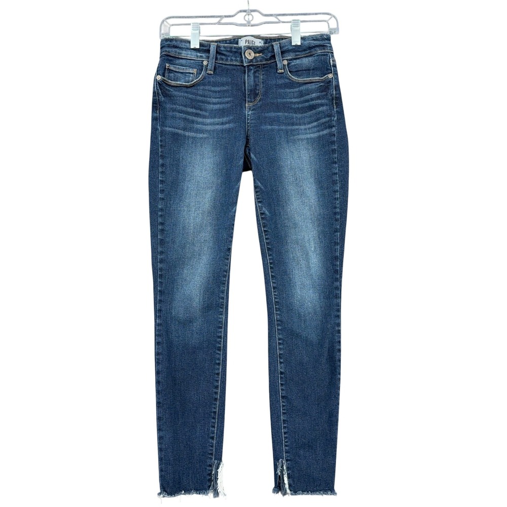 PAIGE Verdugo Ankle Women 26 Cotton Polyester Elastane Blue Skinny Jeans